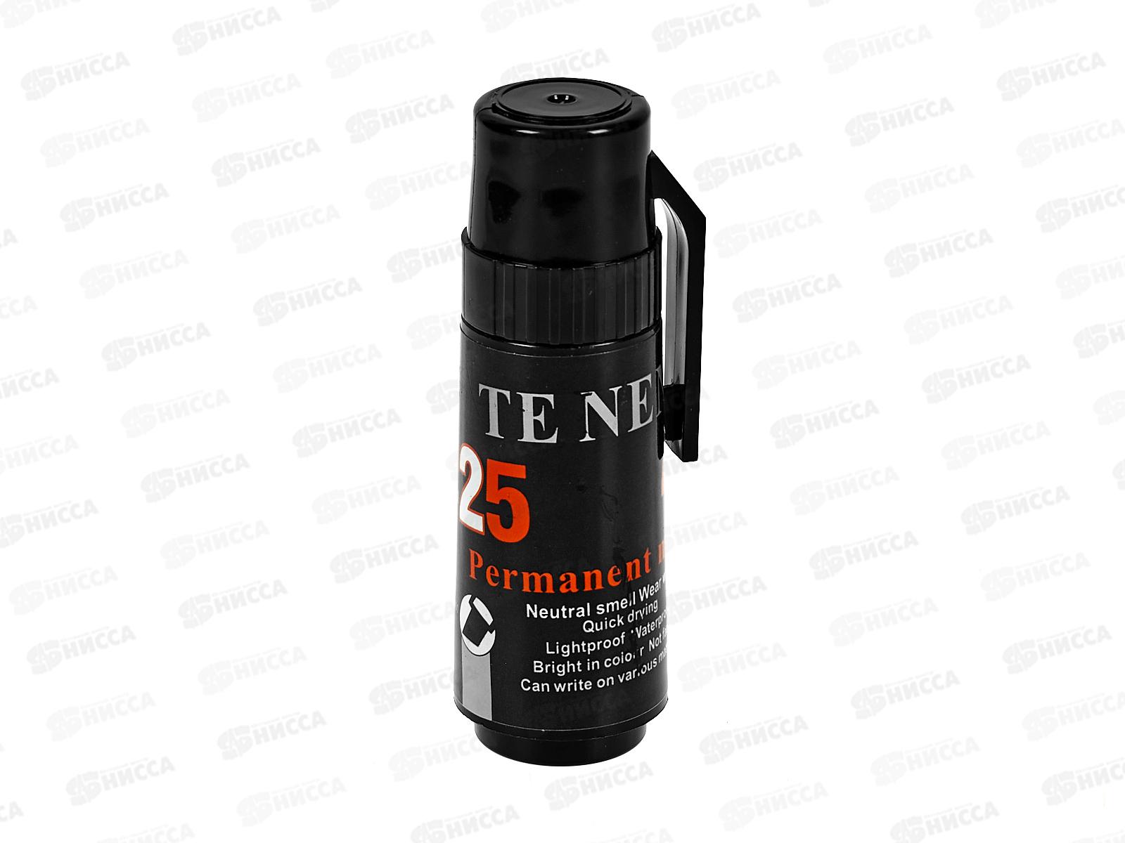 Маркер Alingar перманентный черный, скошенный 7мм,  AL5402 *12