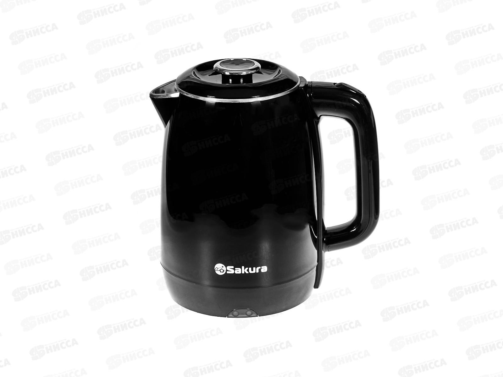 Чайник электрический SA-2180BK  1,8л Черный диск