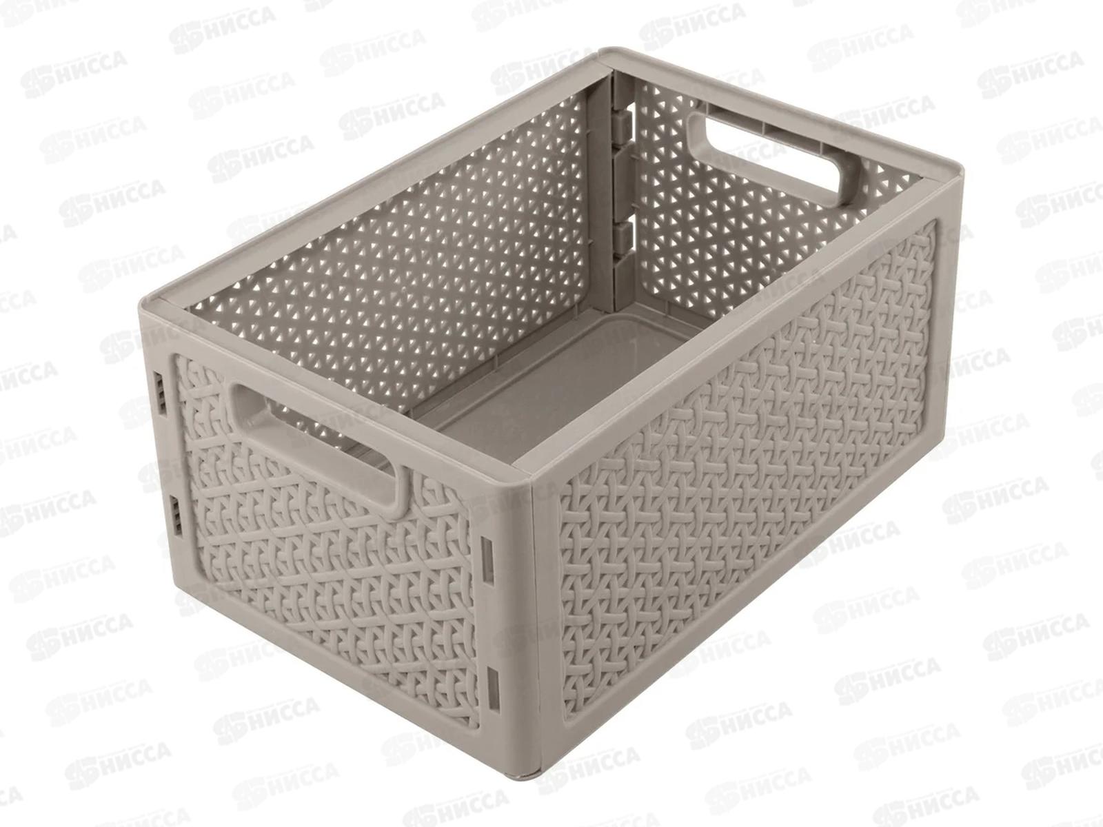 Ящик 4,3л &quotWenge" 240*160*110мм св-серый 221306321/03