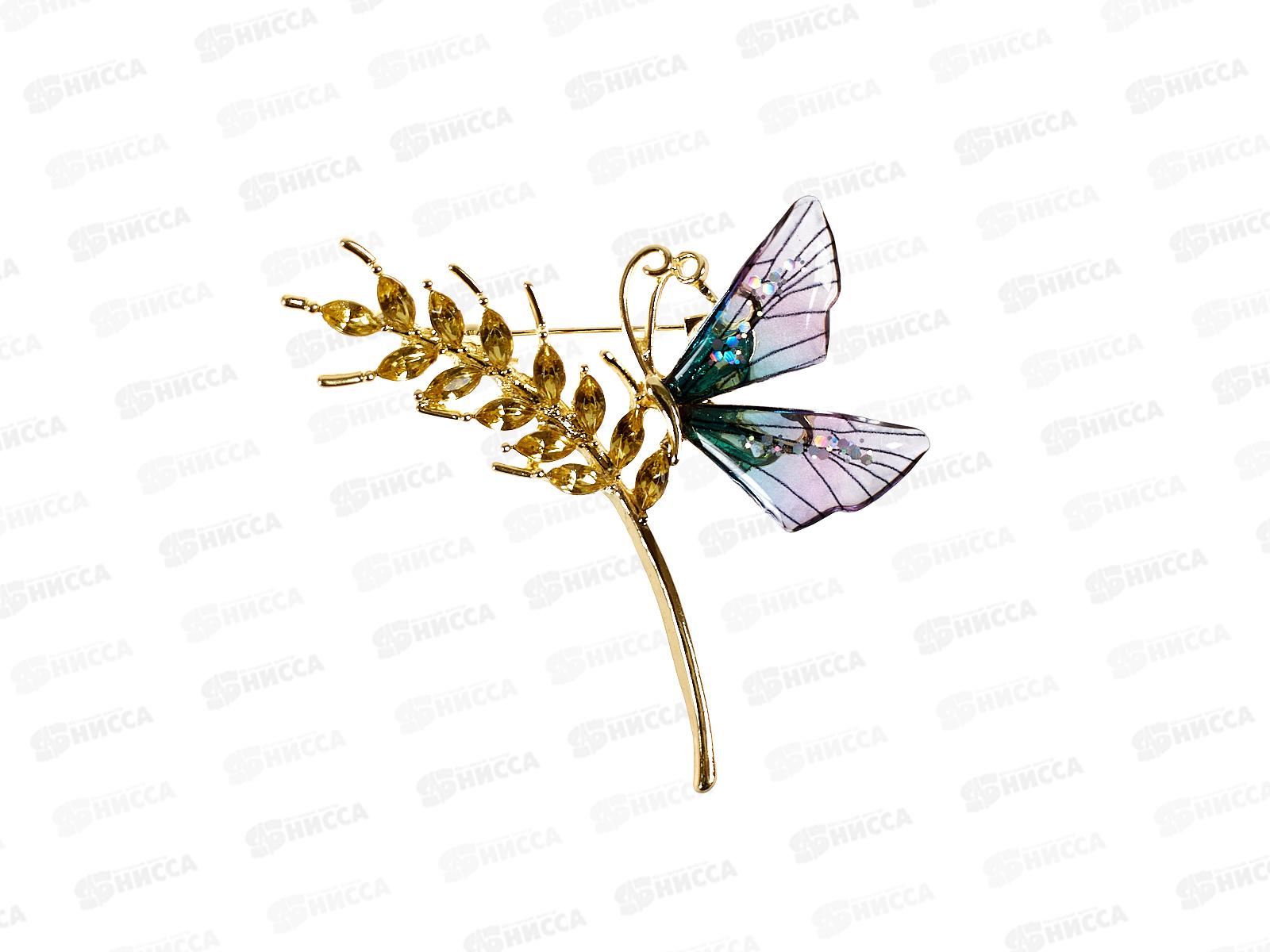 Брошь &quotKLEVER KS&quot Бабочка на колоске 546-238