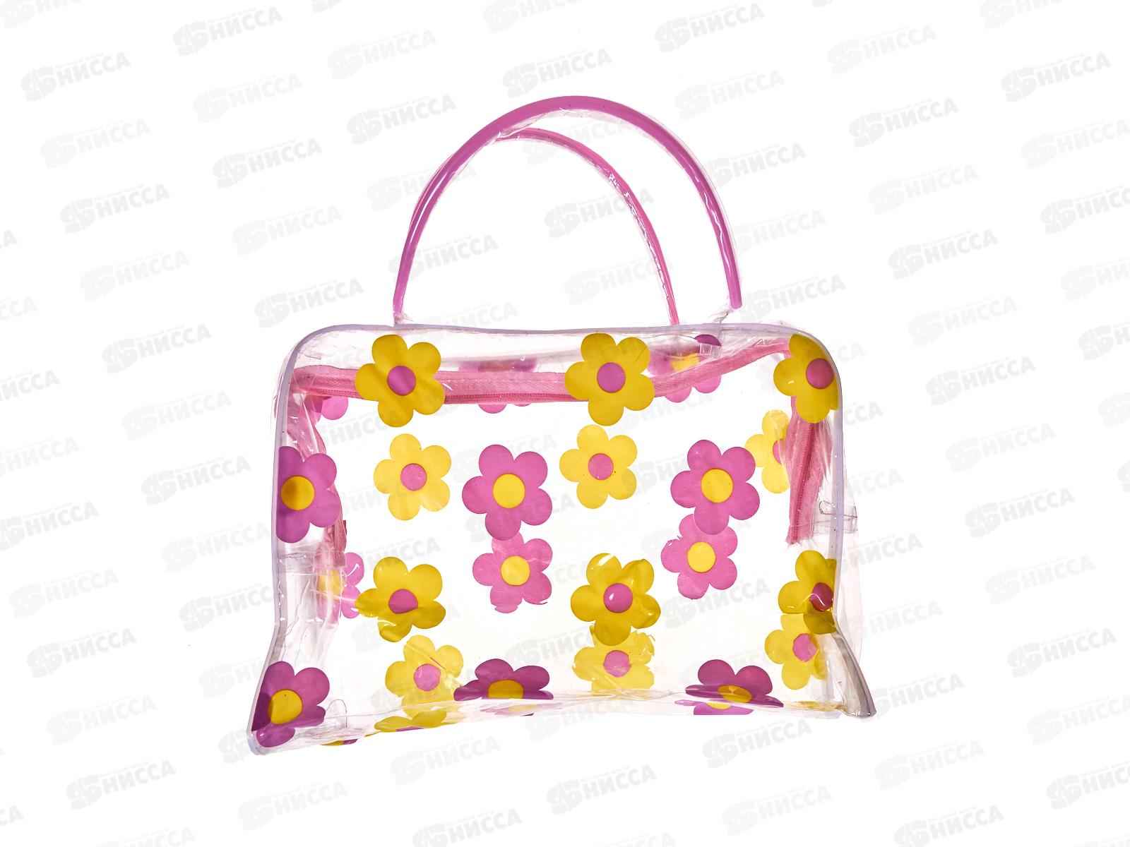 Косметичка &quotAdventure-Feathers&quot цветы розовый 24*17см 545-989