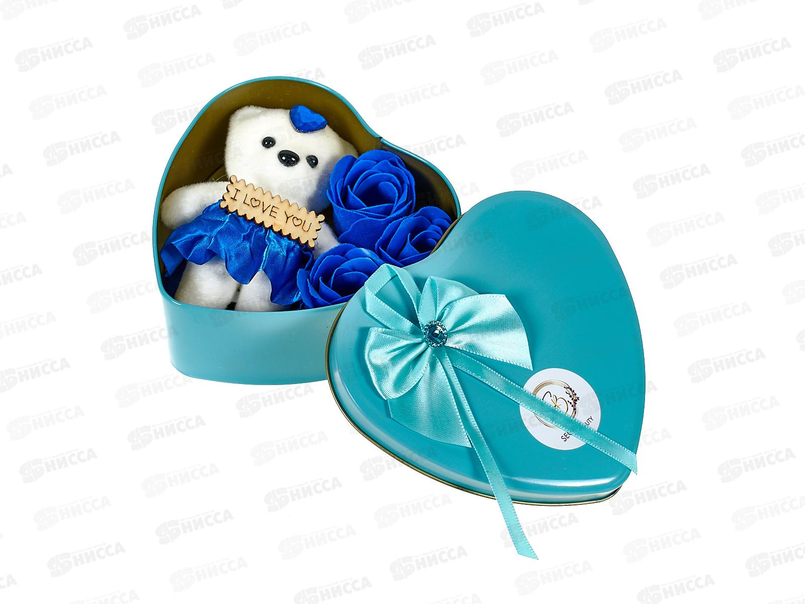 Набор под. &quotСиние розы+медведь&quot 6962301