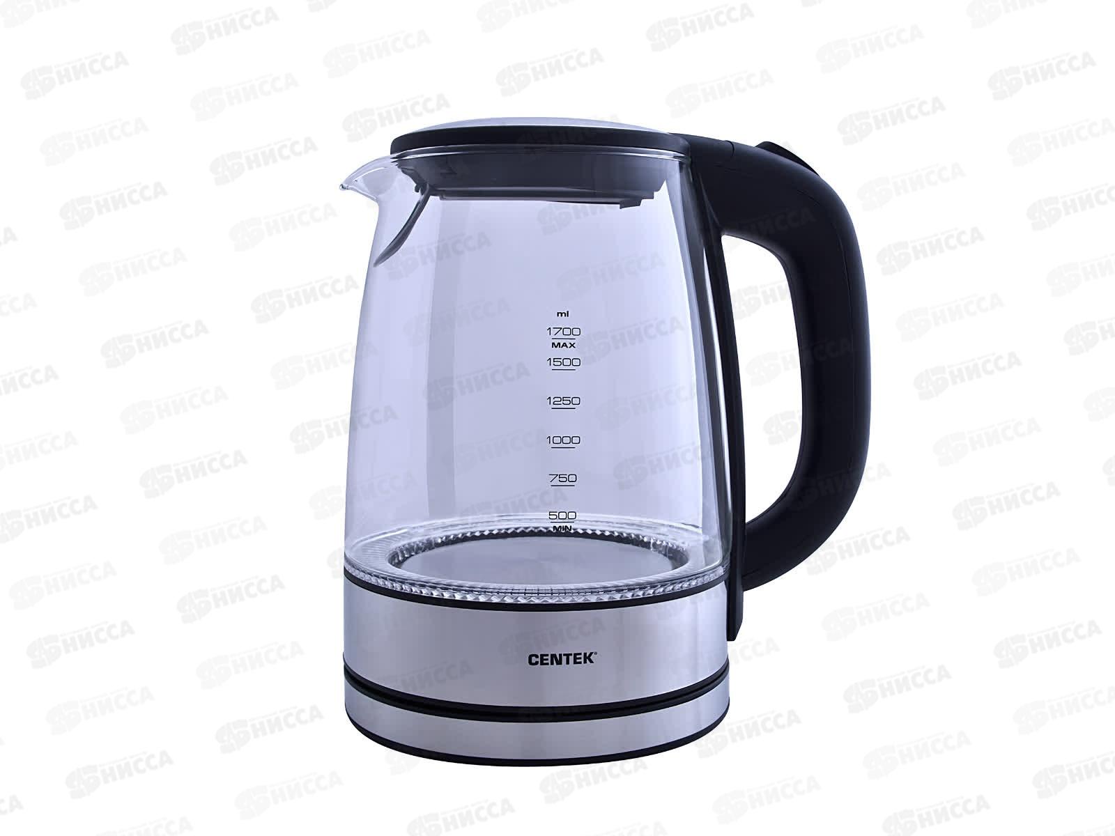 Чайник электрический CT-0030 1,7л стекло 2200Вт LED подсветка