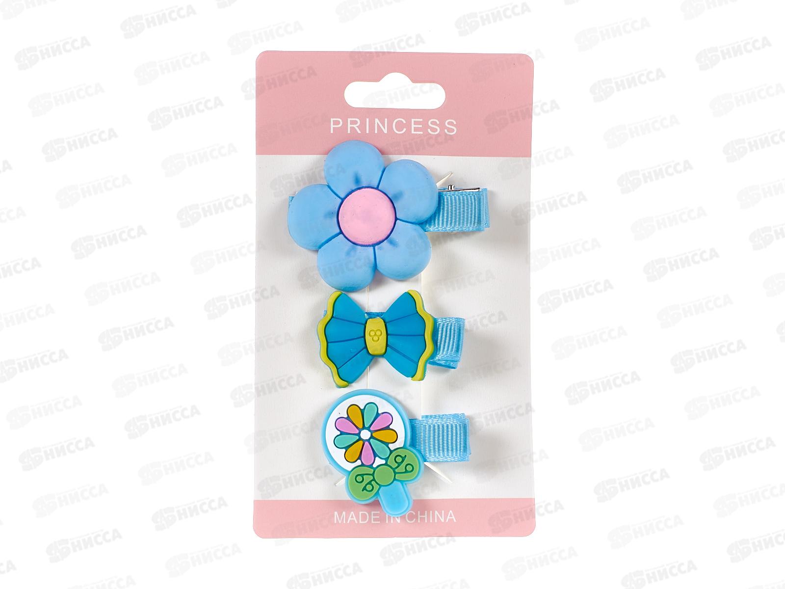 Зажим  д/волос &quotРозовый мир&quot 3шт 658-206