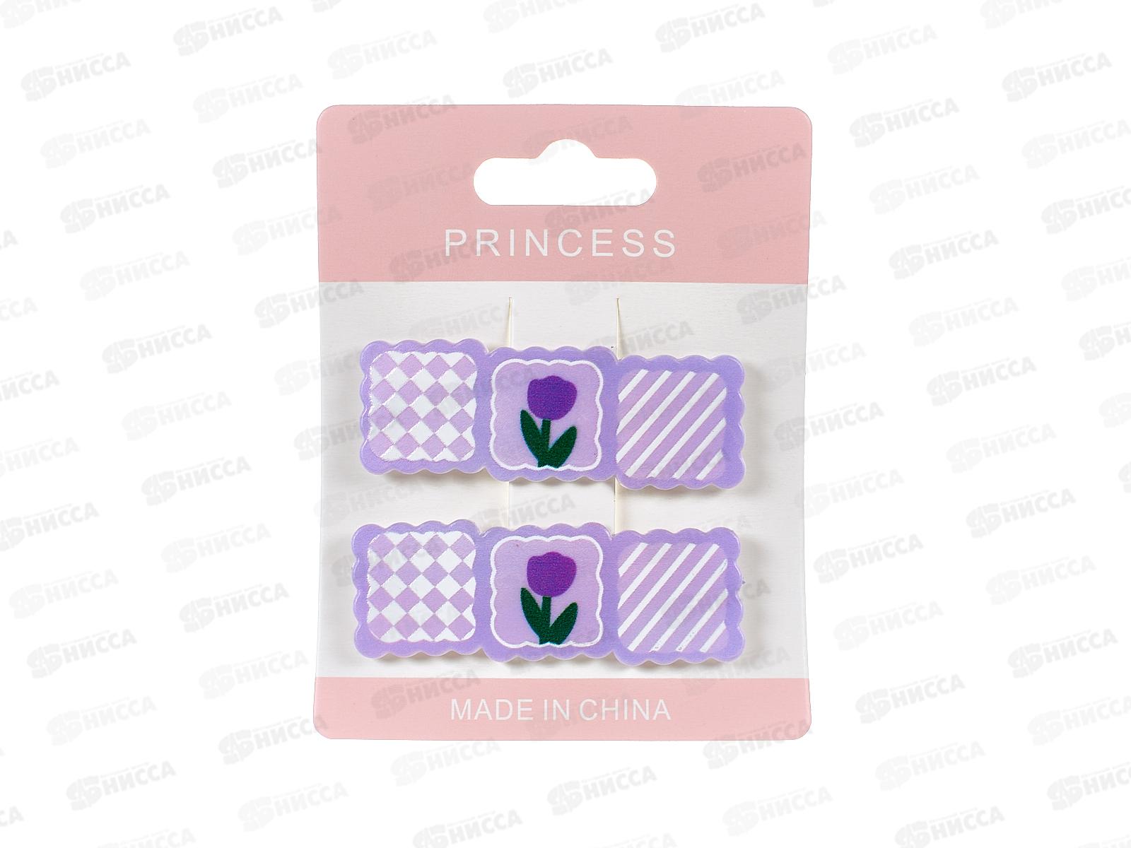 Зажим  д/волос &quotКарамель&quot тюльпаны 789-694