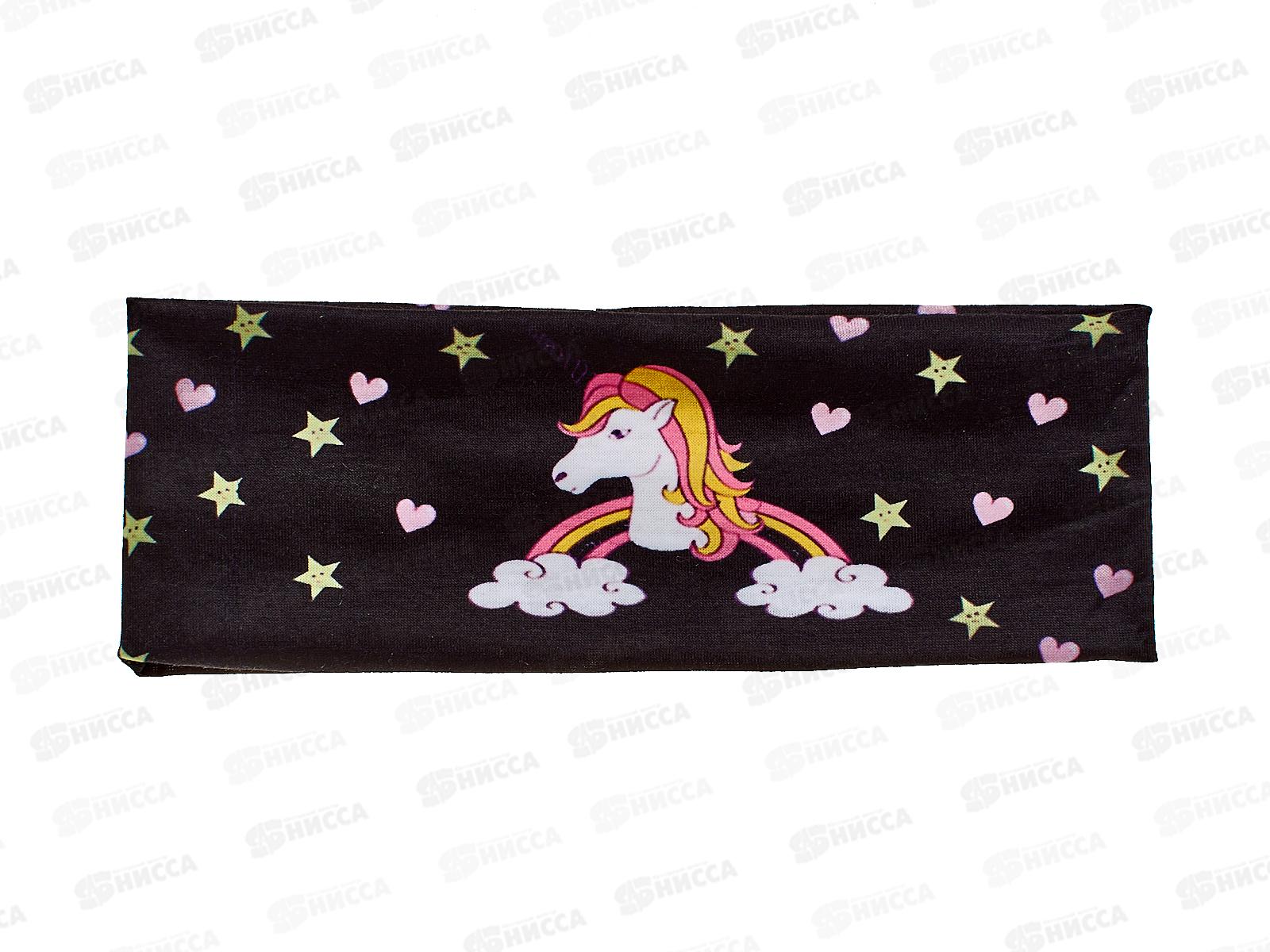 Повязка д/волос &quotРозовое облако&quot радуга 365-466