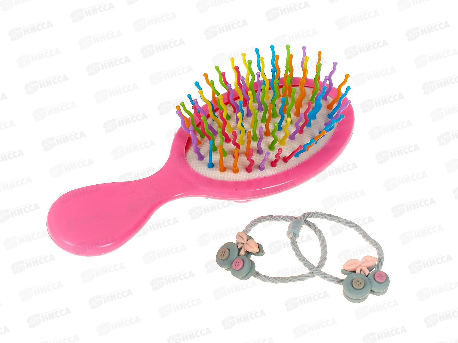 Расческа &quotМила&quot дет + резинки 2шт 215-921