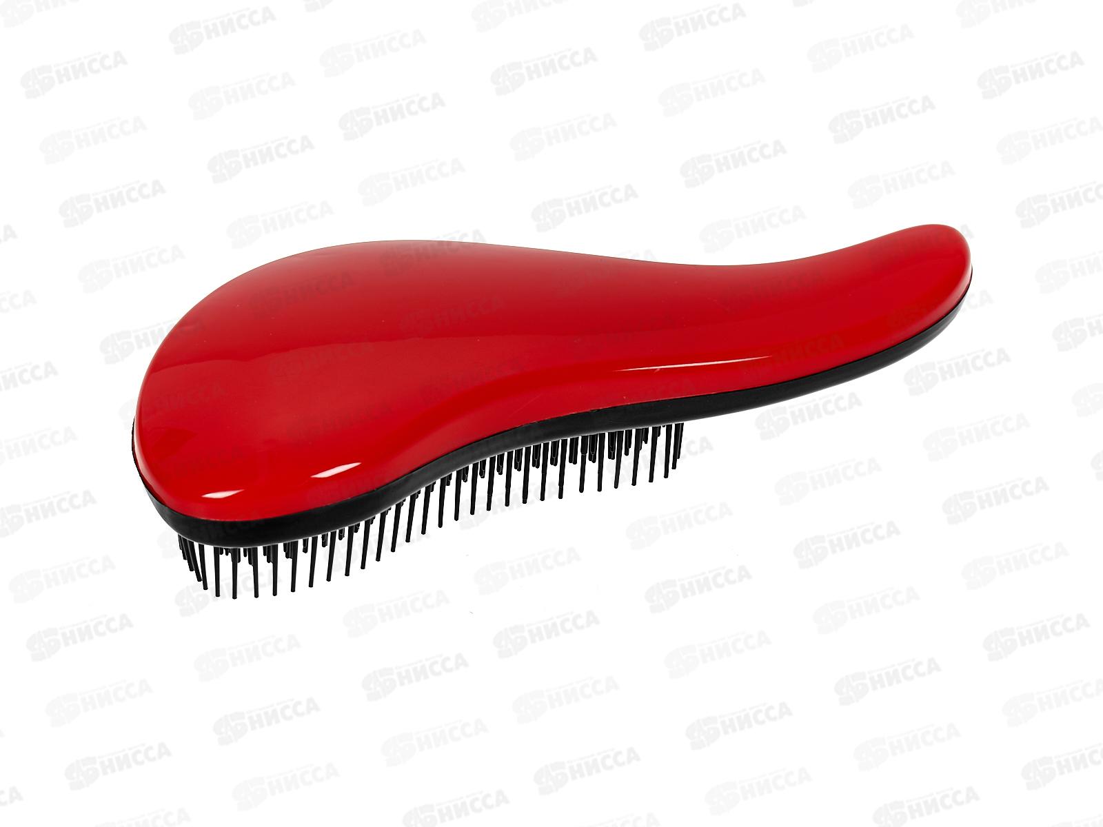 Расческа &quotКомпактная капля&quot красный 18см 655-244