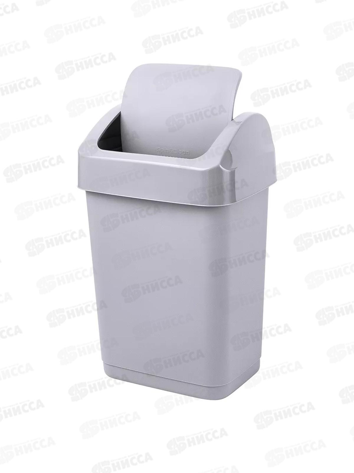 Контейнер д/мусора 25л Step серый SC480411025