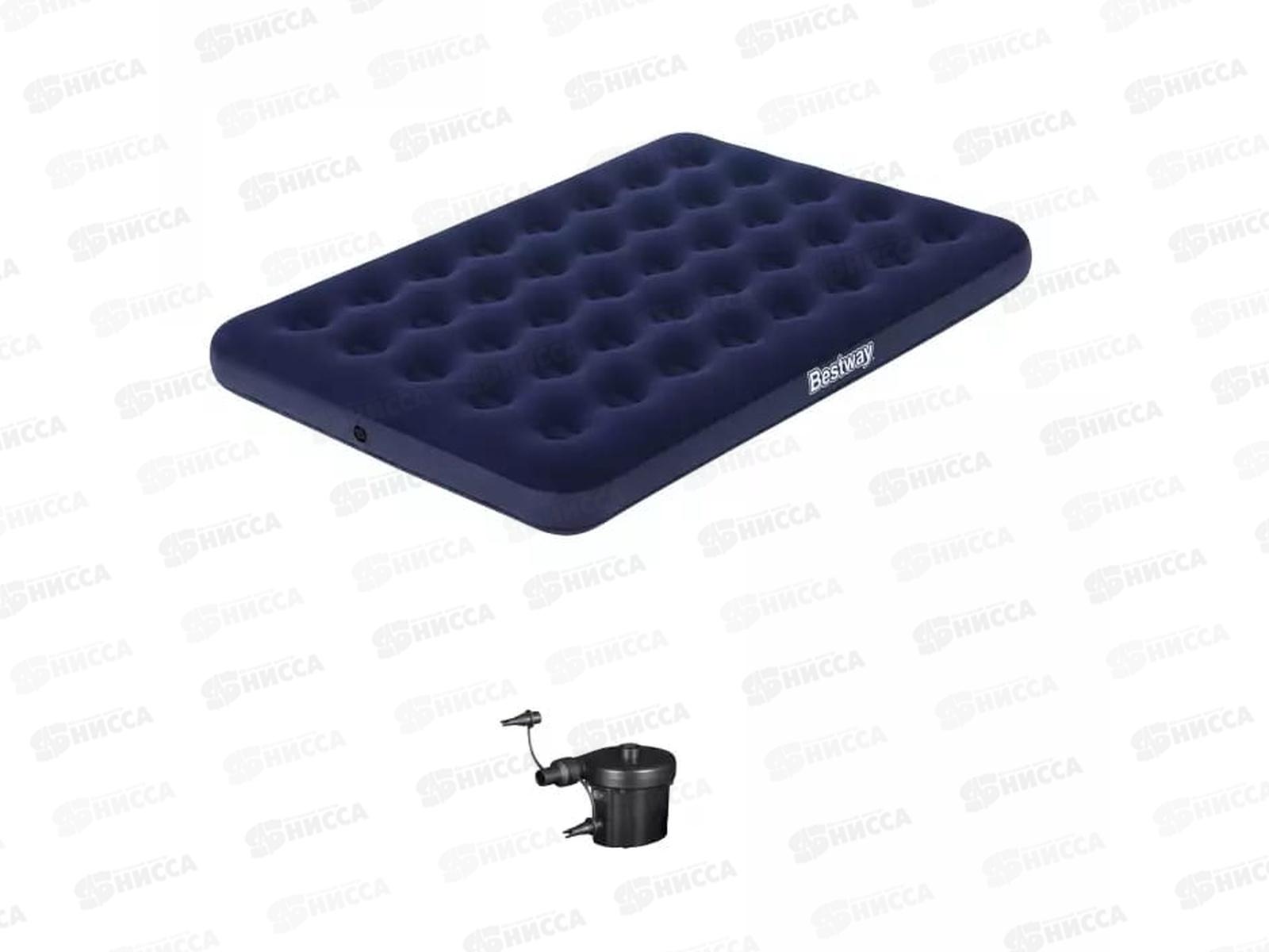 Матрас 67287 надувной (191*137*22см) Full с электронасосом BESTWAY *3