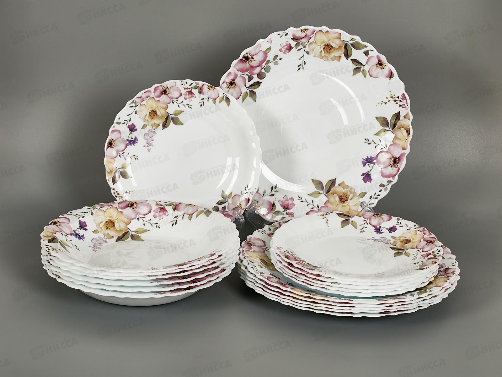 Набор столовой посуды 18пр PO-18SD-155 SILVIА 114429