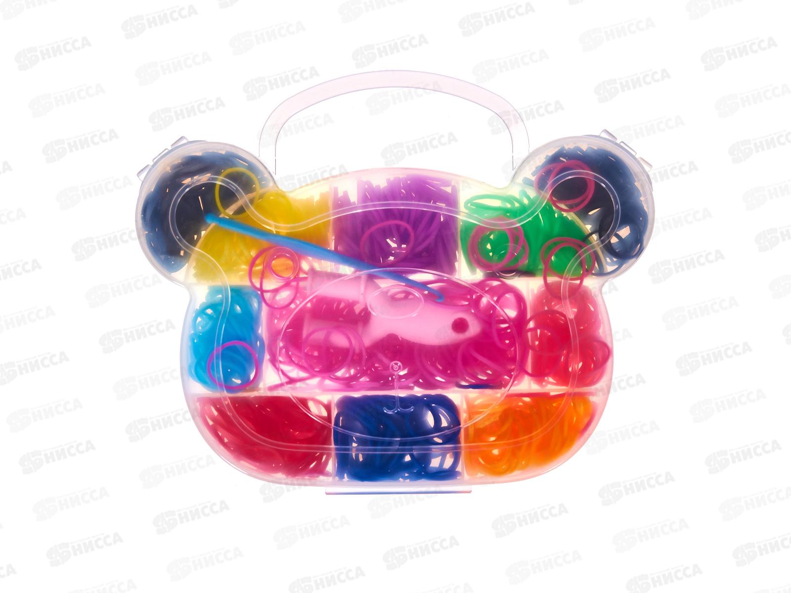 Набор резинок д/плетения браслетов TZ-32152 (700шт)+станок Мишка