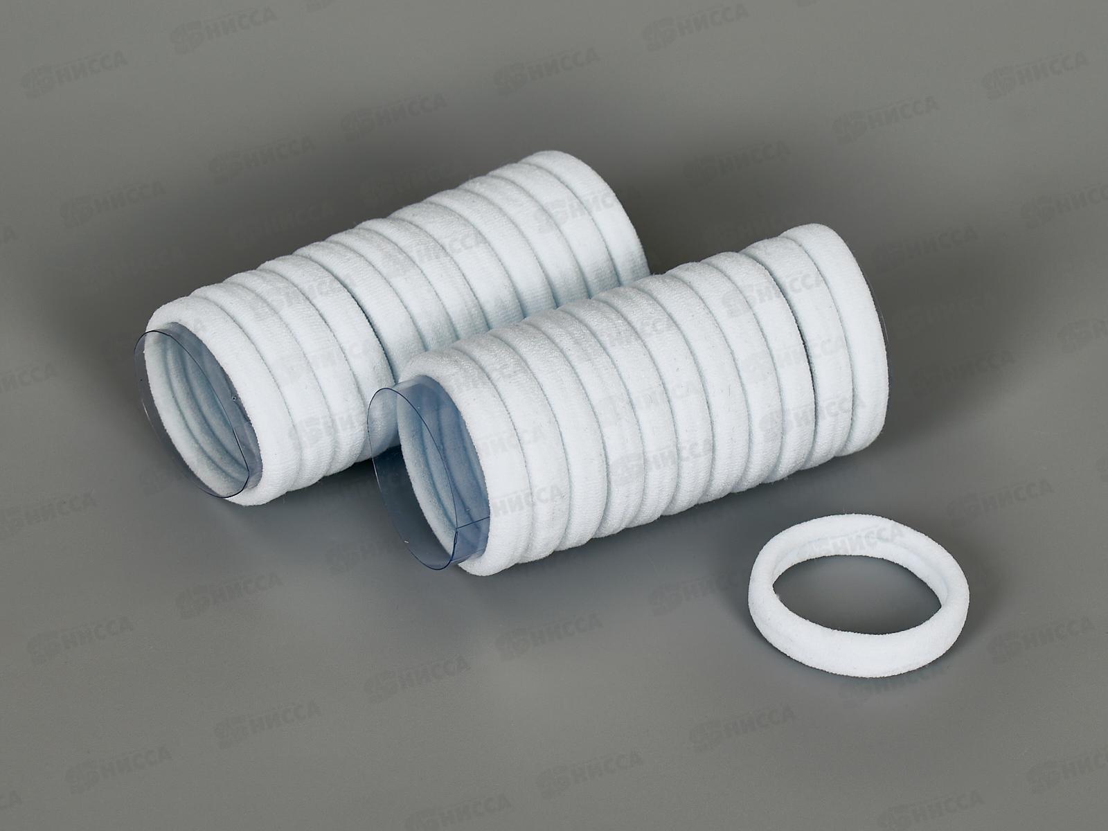 Резинка д/волос 4см белая №8586 (уп 24шт)