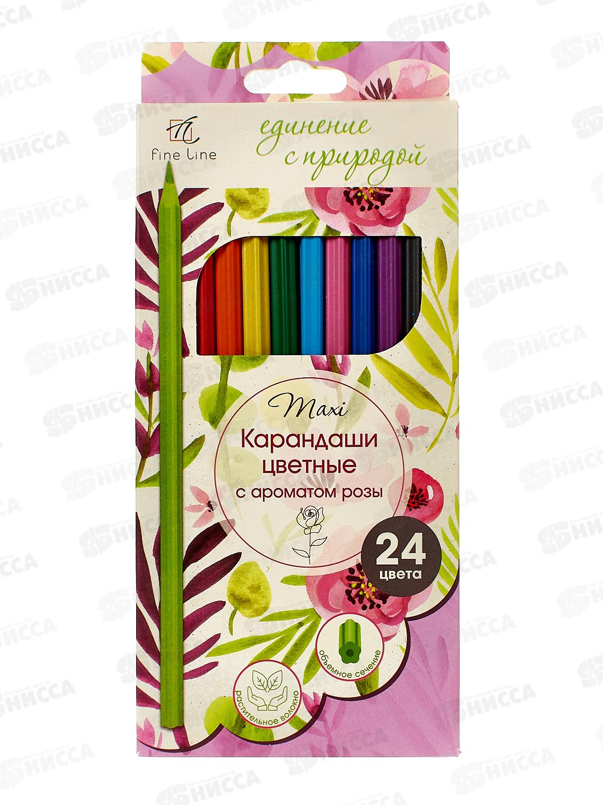 Карандаши 24цв Fine Line Maxi,  BFP-24FR  *6
