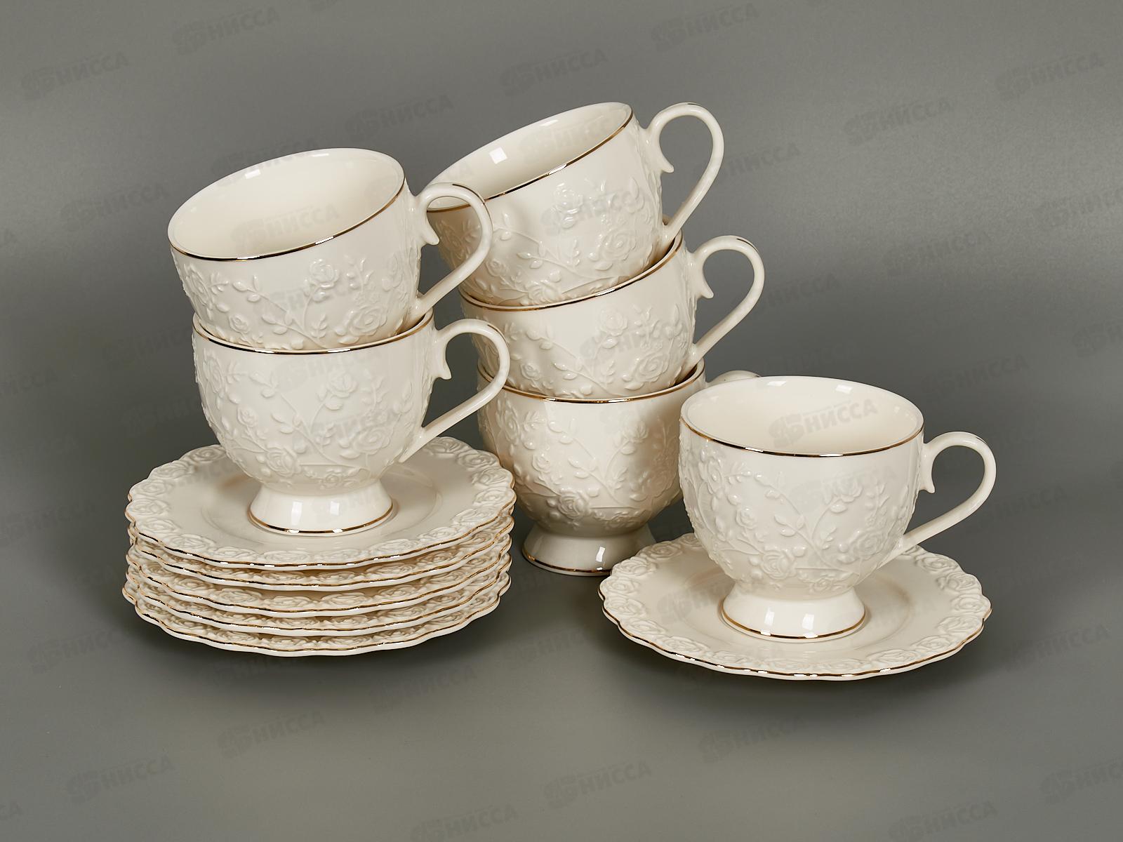 Набор чайный GC53-12G 235мл Роза 261446 *6/12