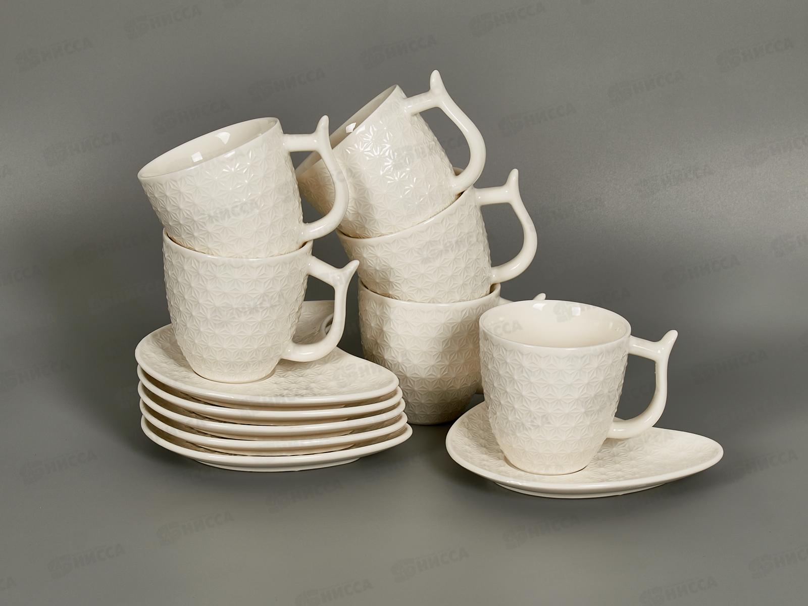 Набор чайный K04G-12C 250мл Снежная 217976 *6/12