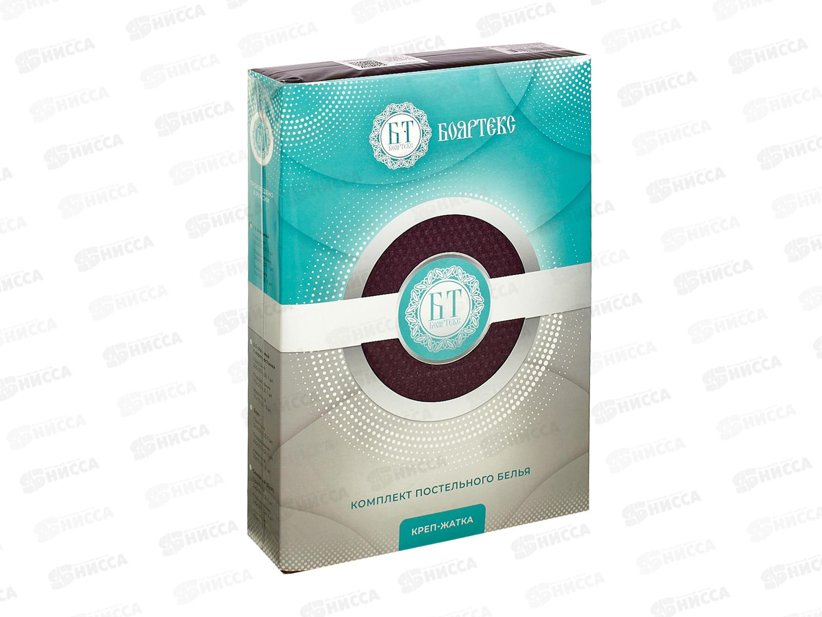 Комплект постельного белья 2,0сп с европростыней Креп-Жатка 19-1718 Инжир