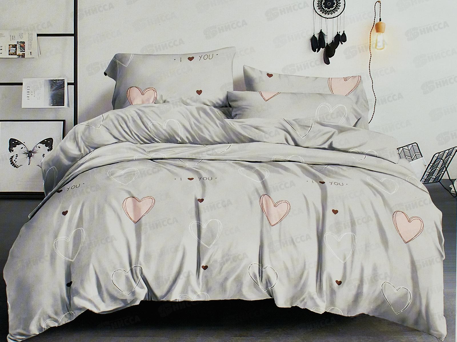 Комплект постельного белья 1,5сп PANDORA полисатин №4019 S/P