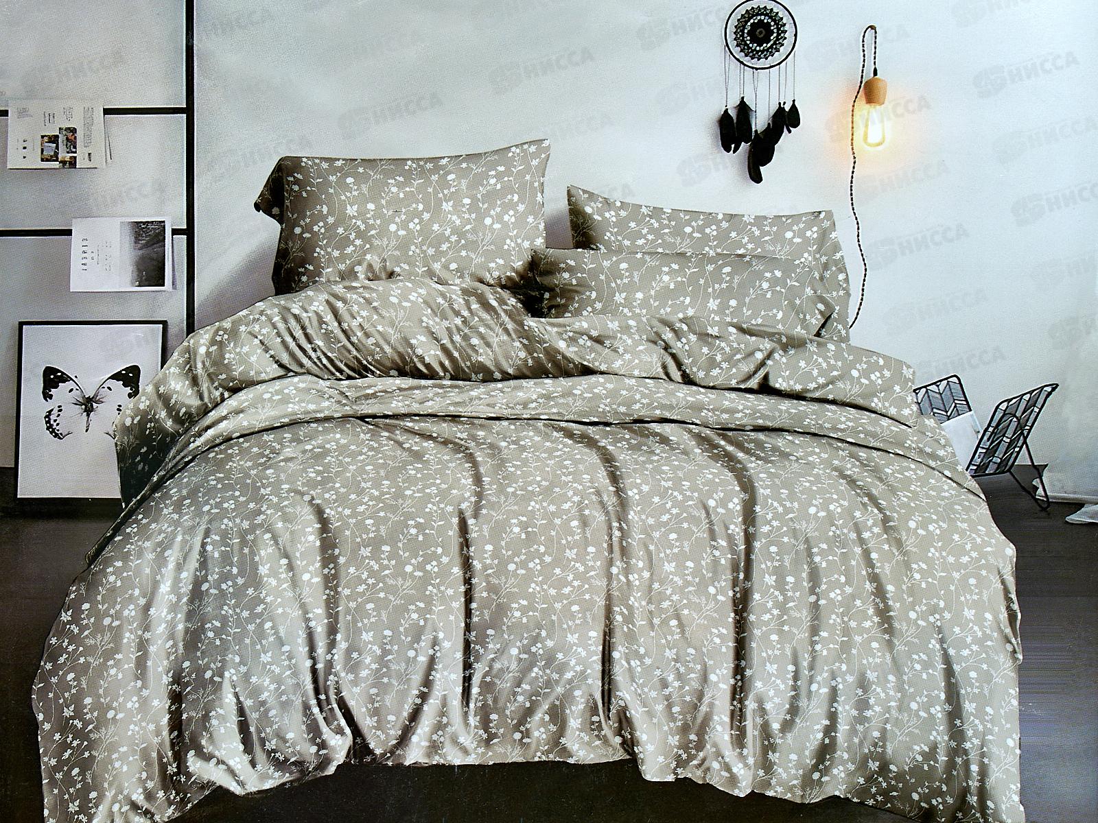 Комплект постельного белья 2,0 сп PANDORA полисатин с евро простыней №912-1 S/P