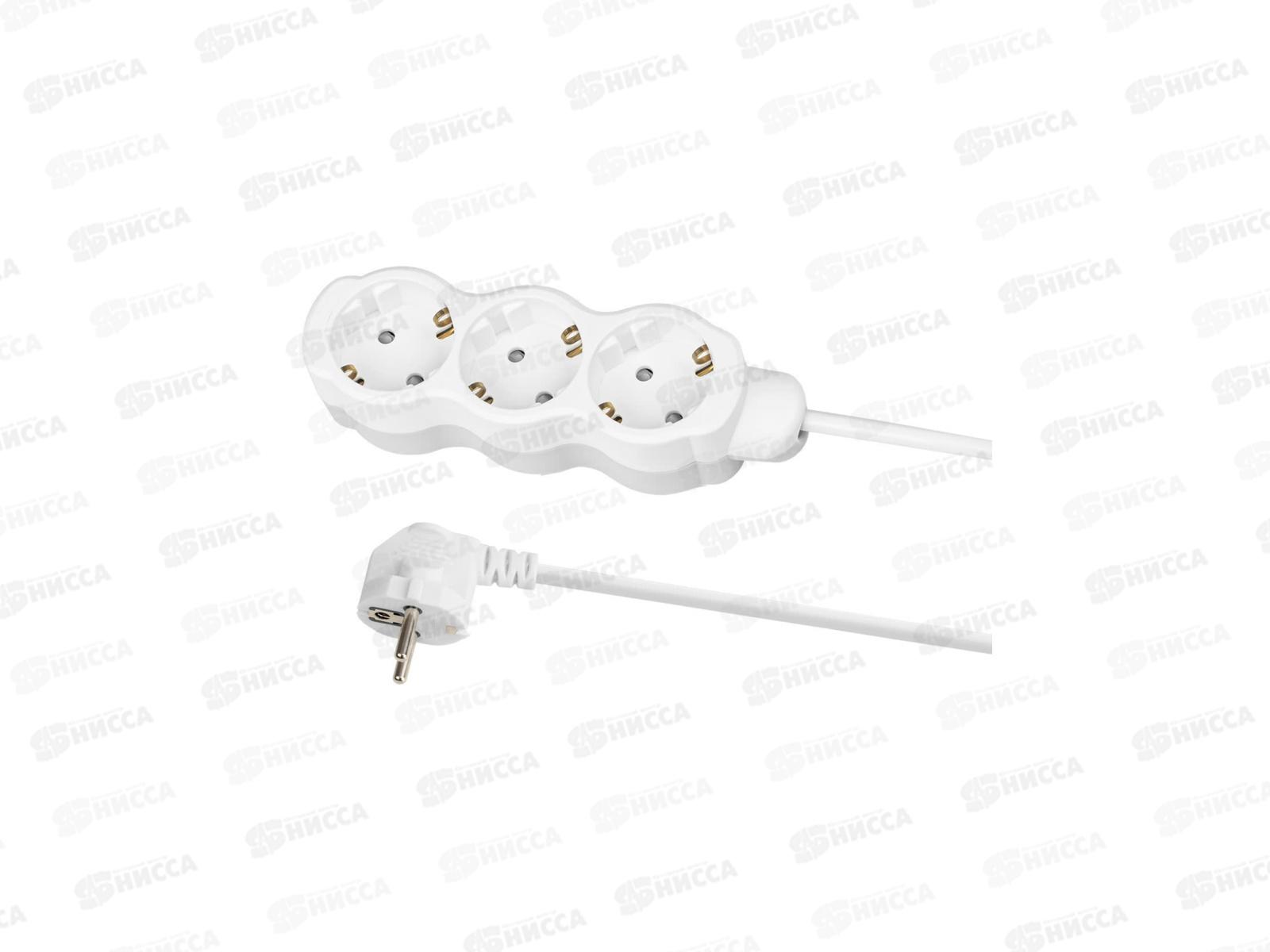 Удлин. TDM Люкс  3 гнезда,  3метра с заземлением, ПВС 3*1кв.мм, 16А, 4026 *42