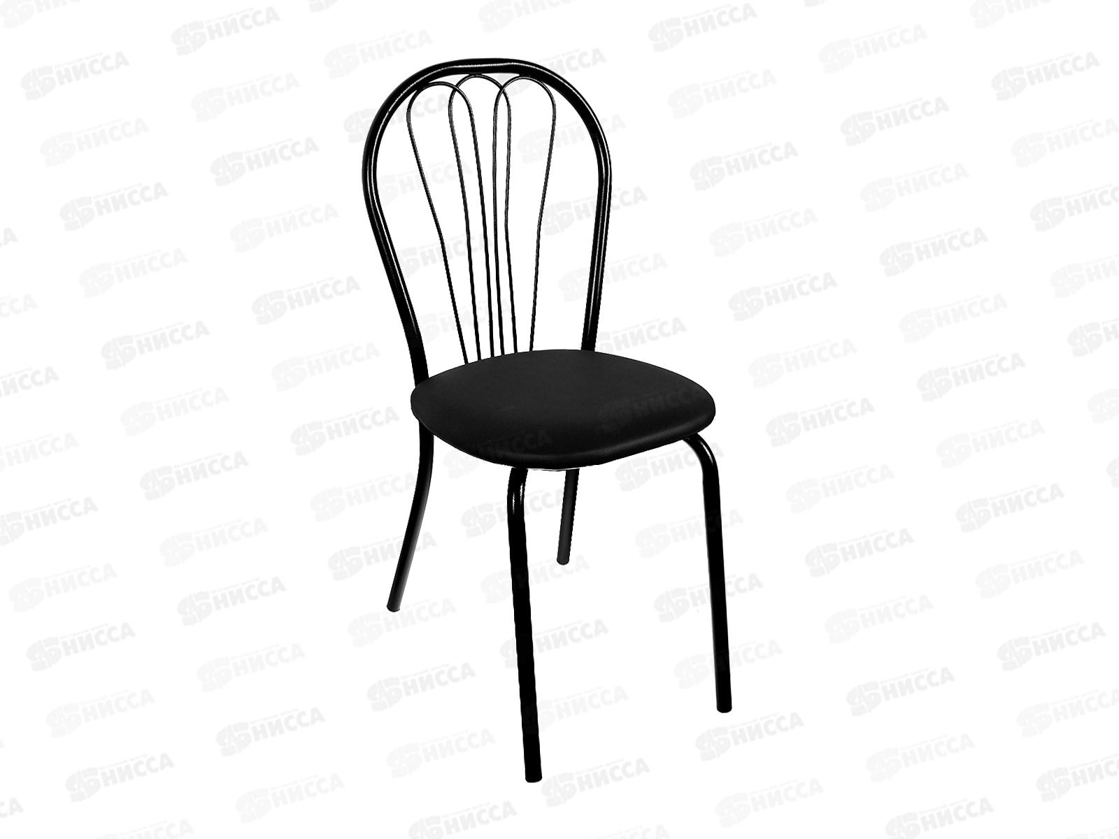 Стул Венеция 3 (А), к/з черный, краска хром