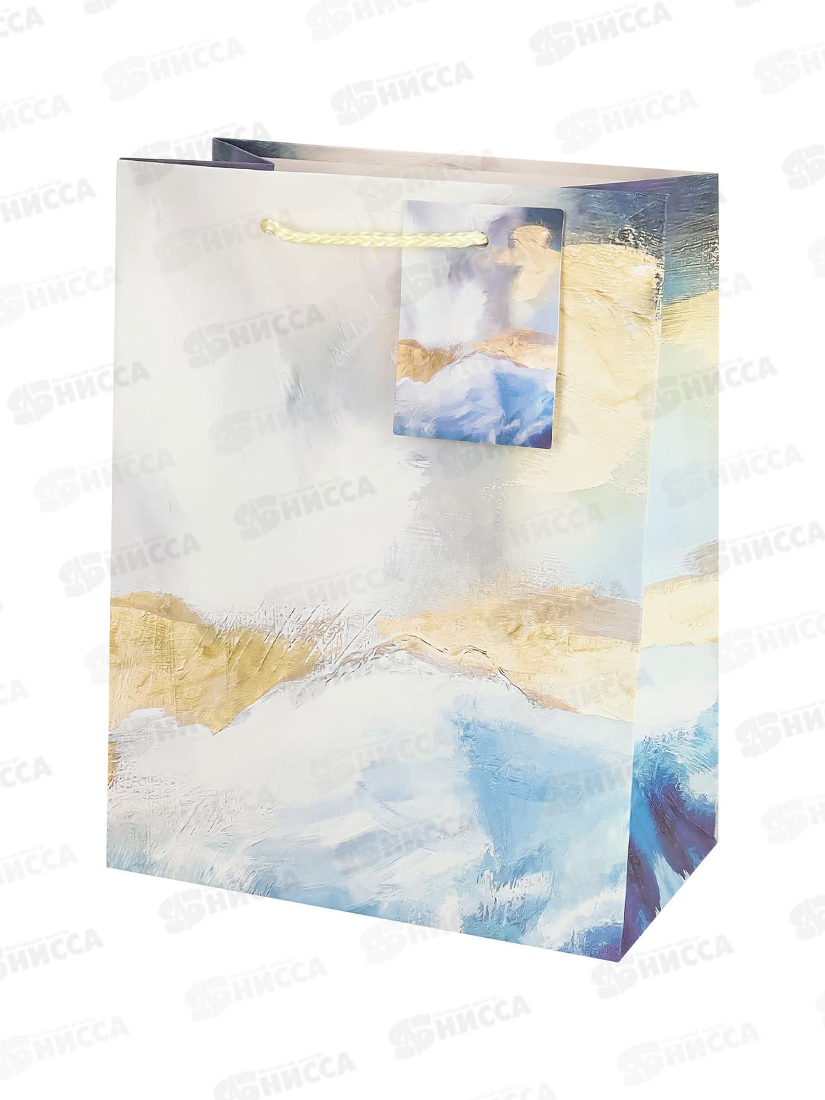 Пакет подарочный MI 26х32х10см Голубые изыски, ПКП-9418 *12