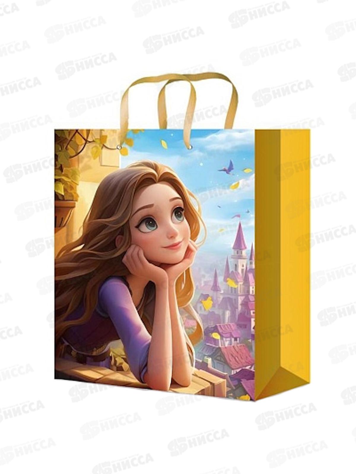 Пакет подарочный MI 26,4х32,7х8см Мечтающая принцесса, ПКП-0366  *12