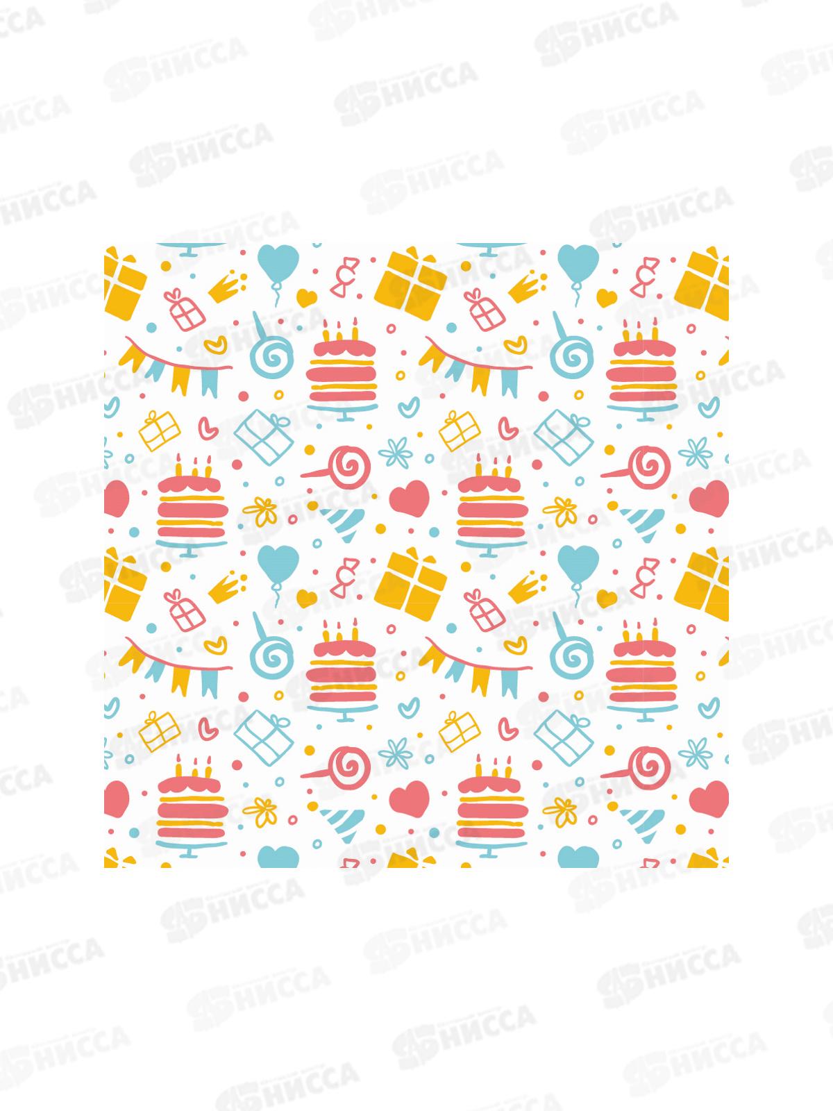 Бумага упаковочная Optima Праздник (10л,70*100см) УБ-4444 *25