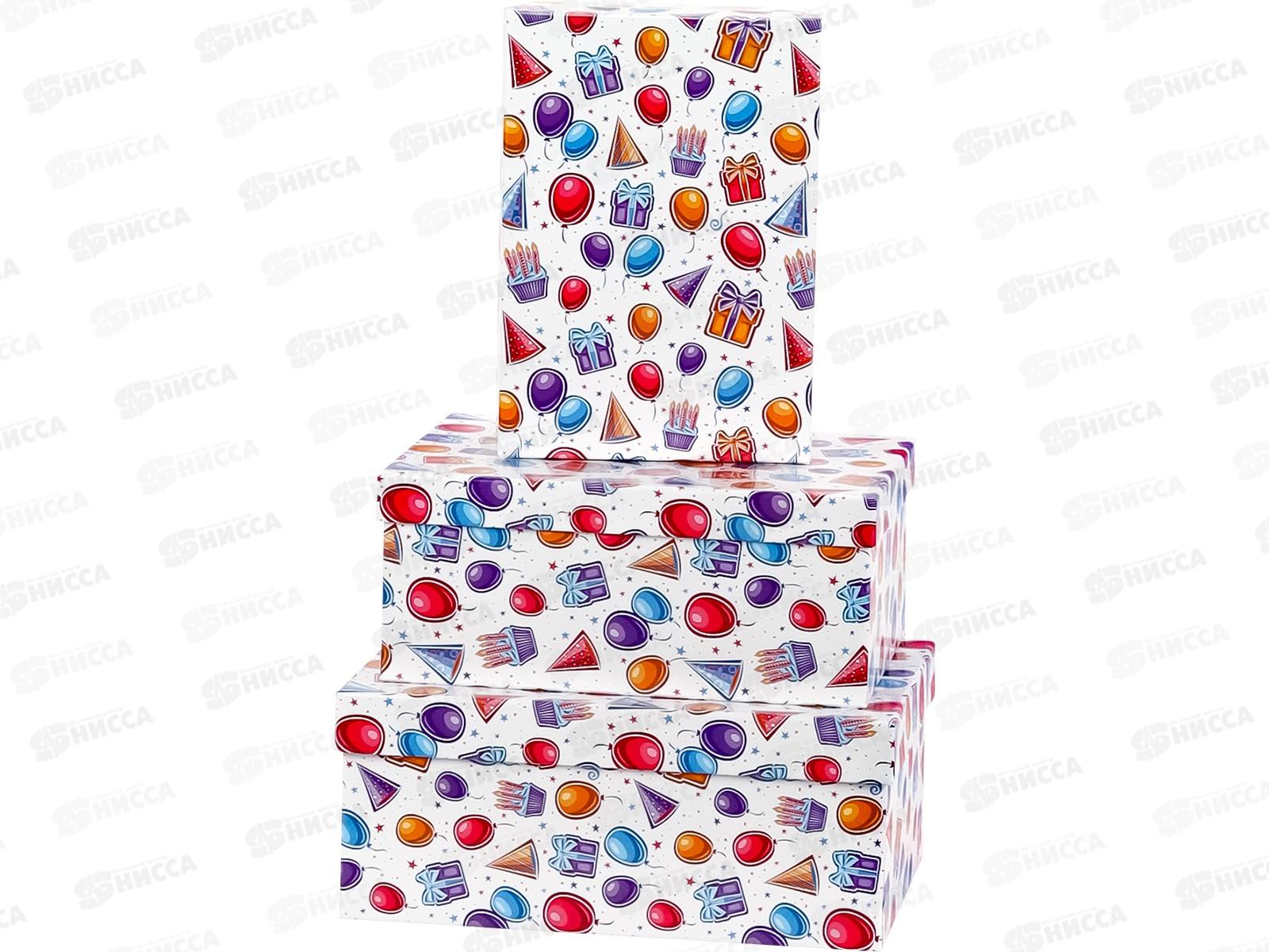 Коробка набор 3в1 Праздник (23*16*9,5-19*12*6,5см) КОР-9204