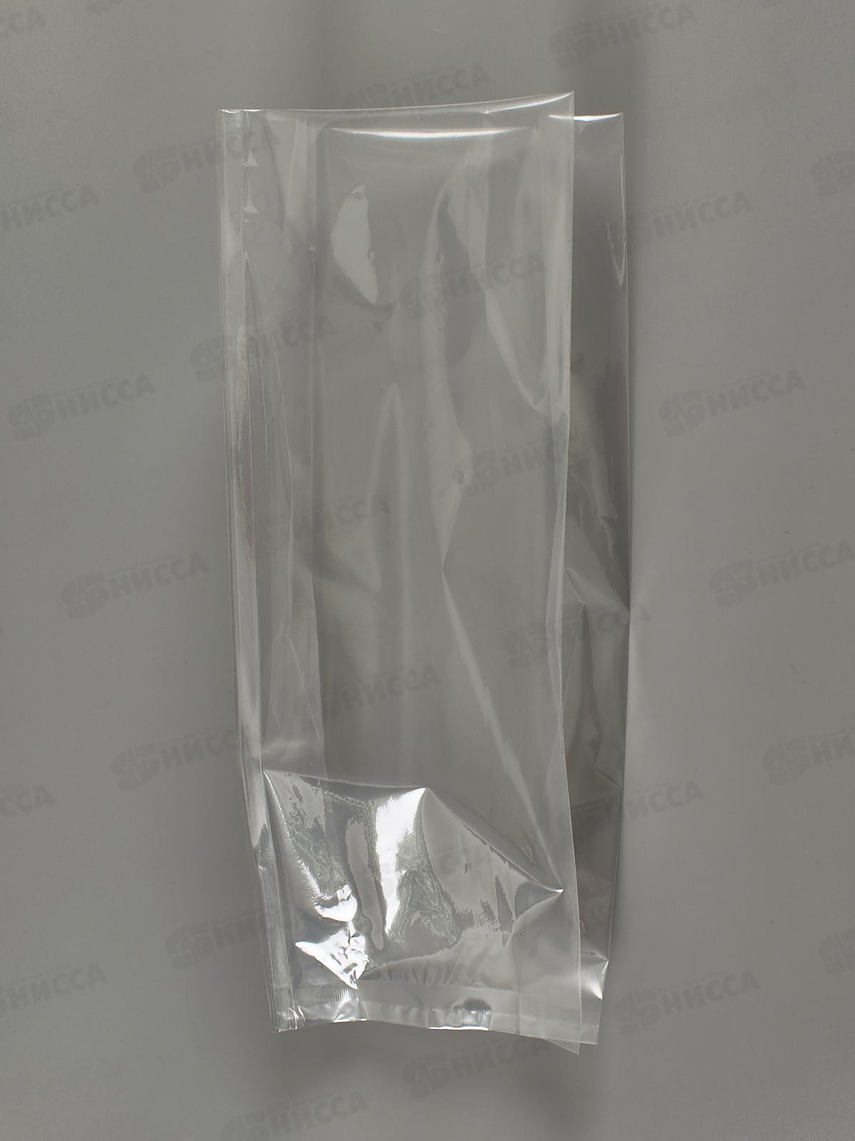 Пакет без печати (13,5+2*3)*38/60мкм прозр с ценр.швом *50/500