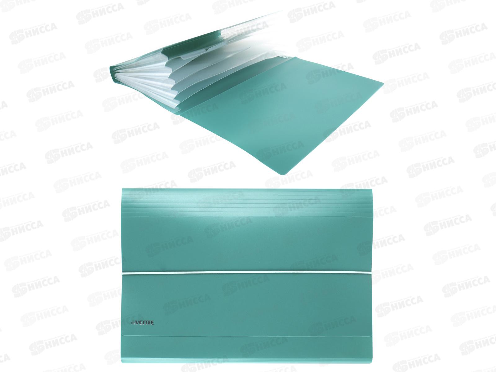 Папка с клап. deVente Marandi 6 отд. 550мкм, аквамарин 3078220 *12