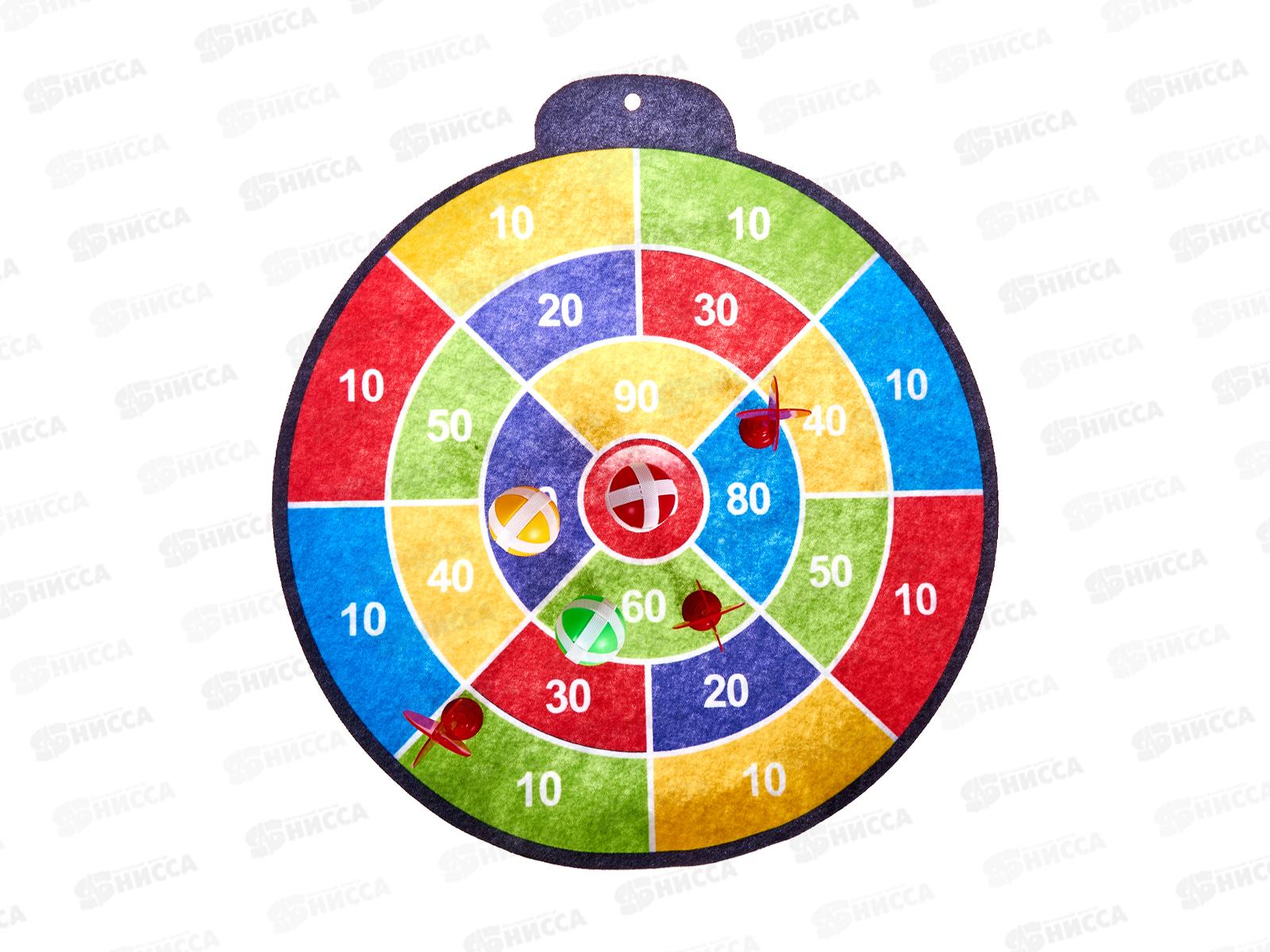 Дартс №268-27 с пластиковыми дротиками на липучке, пакет 39*1*36