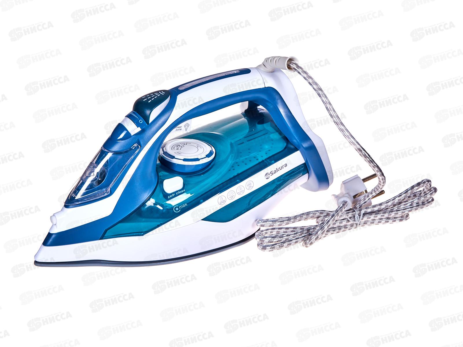 Утюг электро SA-3071CBL 2600Вт 450мл керам самоочист анти-капля