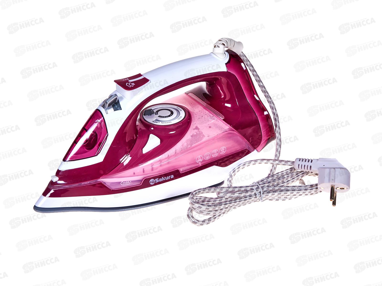 Утюг электро SA-3072CR 2600Вт 380мл керам самоочист анти-капля