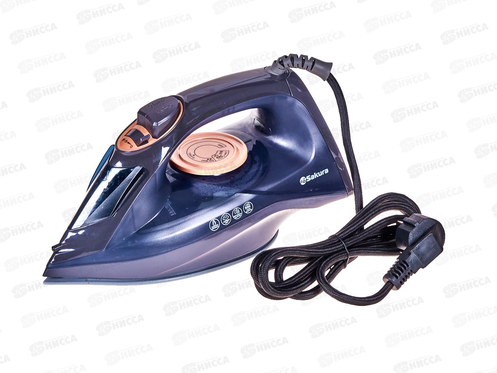 Утюг электро SA-3073CBK 2200Вт 220мл керам самоочист