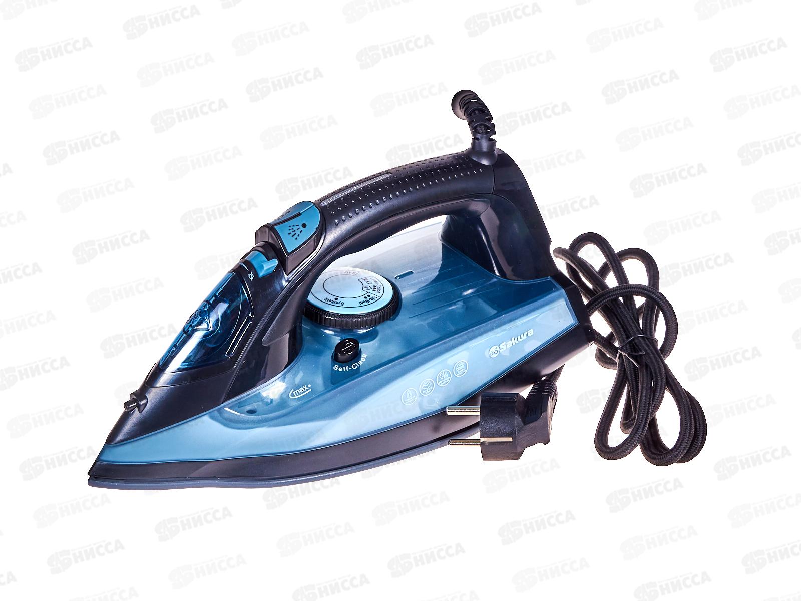 Утюг электро SA-3075CBK 2400Вт 380мл керам самоочист