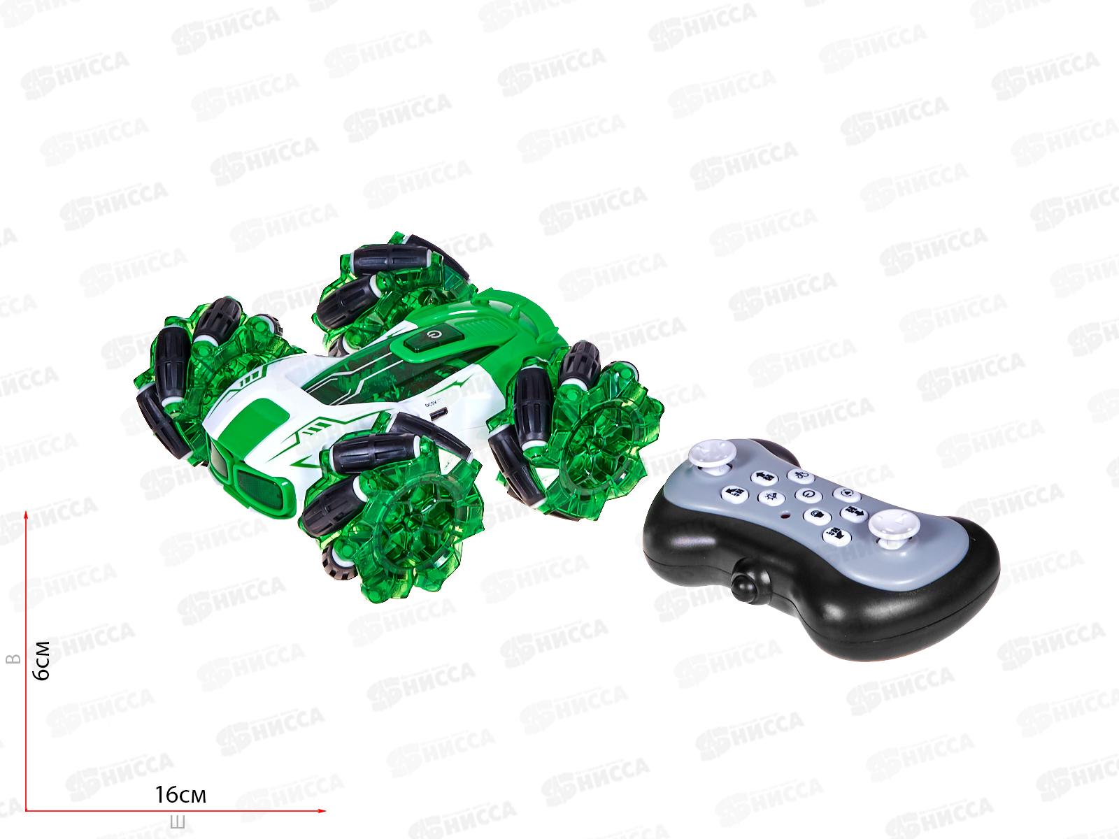 Трюковая машина №HG4-33 на р/у, свет, звук, дым, коробка 34,5*22*8