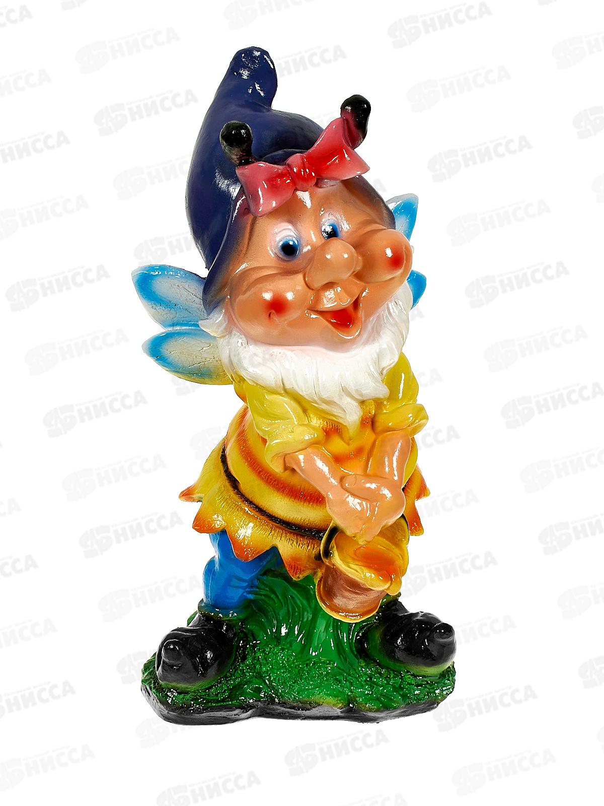 Фигура садовая из гипса &quotГном-пчела&quot (380*190мм) арт.205