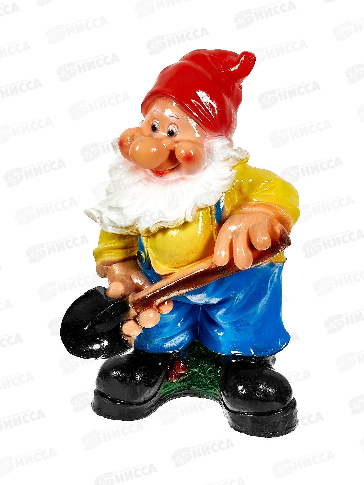 Фигура садовая из гипса &quotГном с лопатой&quot (410*260мм) арт.44