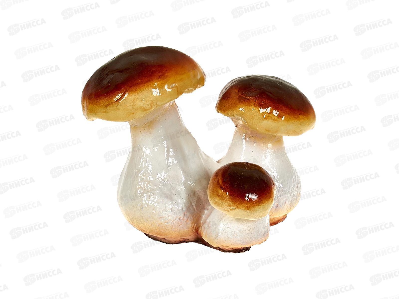 Фигура садовая из гипса &quotГриб-боровик Тройной малый&quot (150*190мм) арт.158