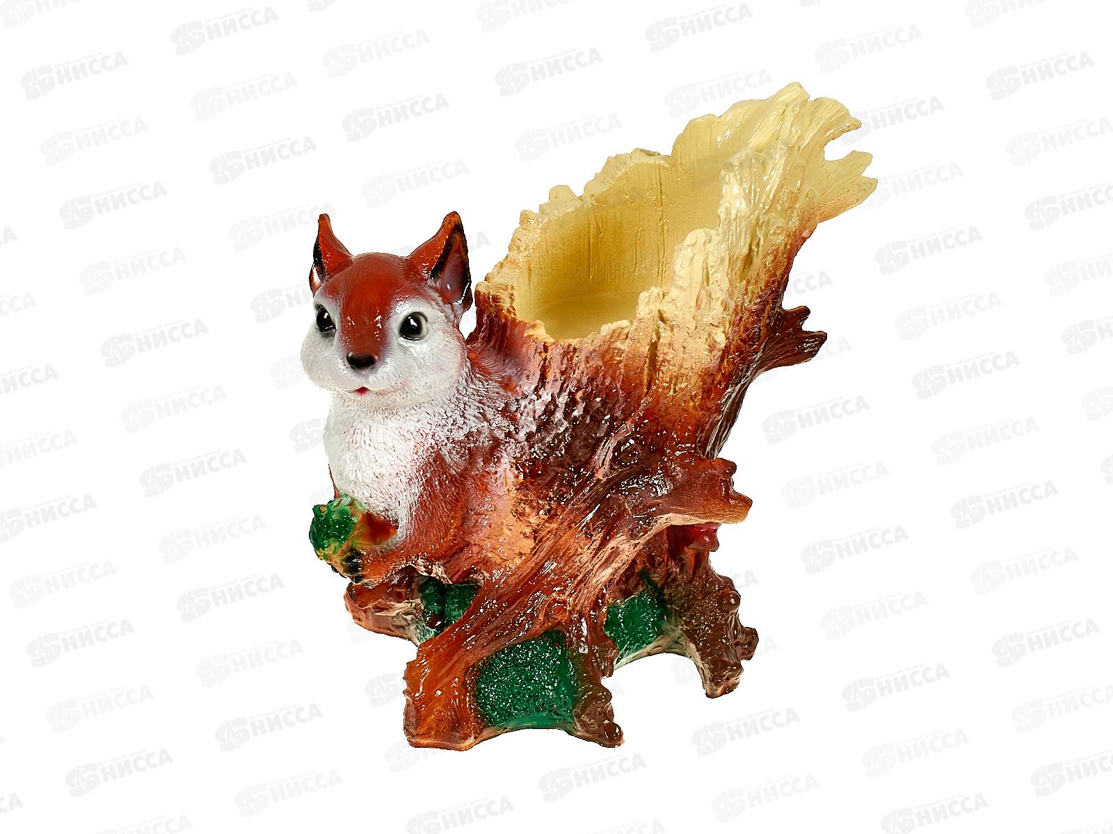 Кашпо "Белка в дупле" (250*220мм) арт.117