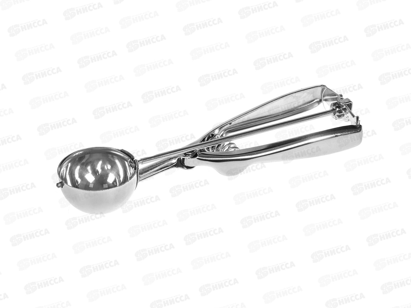 Ложка для мороженого нерж с выталкивателем D50мм 21,5см 0222