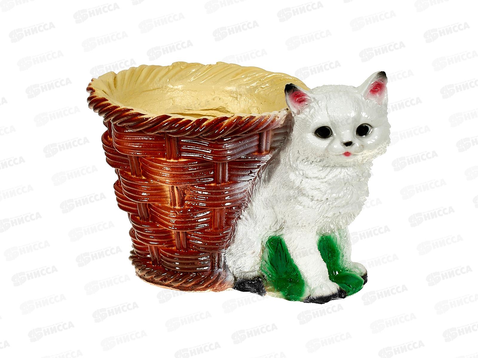 Кашпо &quotКошка с корзинкой&quot (150*210мм) арт.101