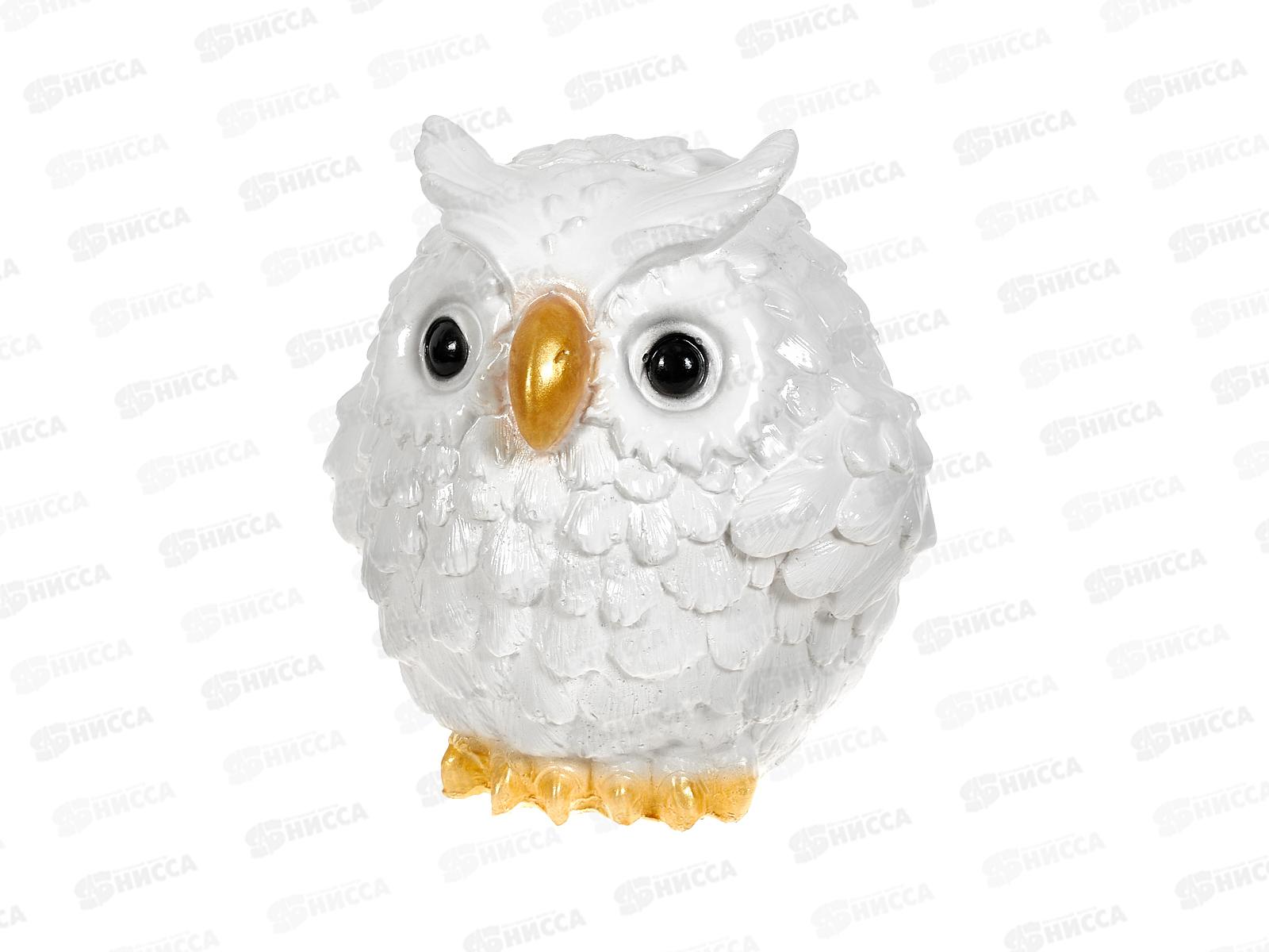 Копилка &quotСовёнок бело-золотой&quot (170*170мм) арт.400