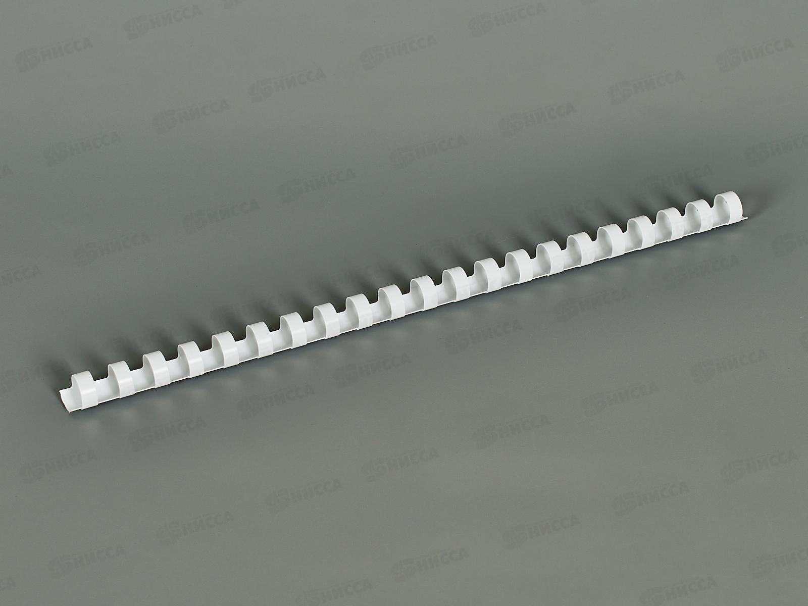 Пружина пл./переп. OfficeSpace  12мм белая, 100шт, PC7006 *20