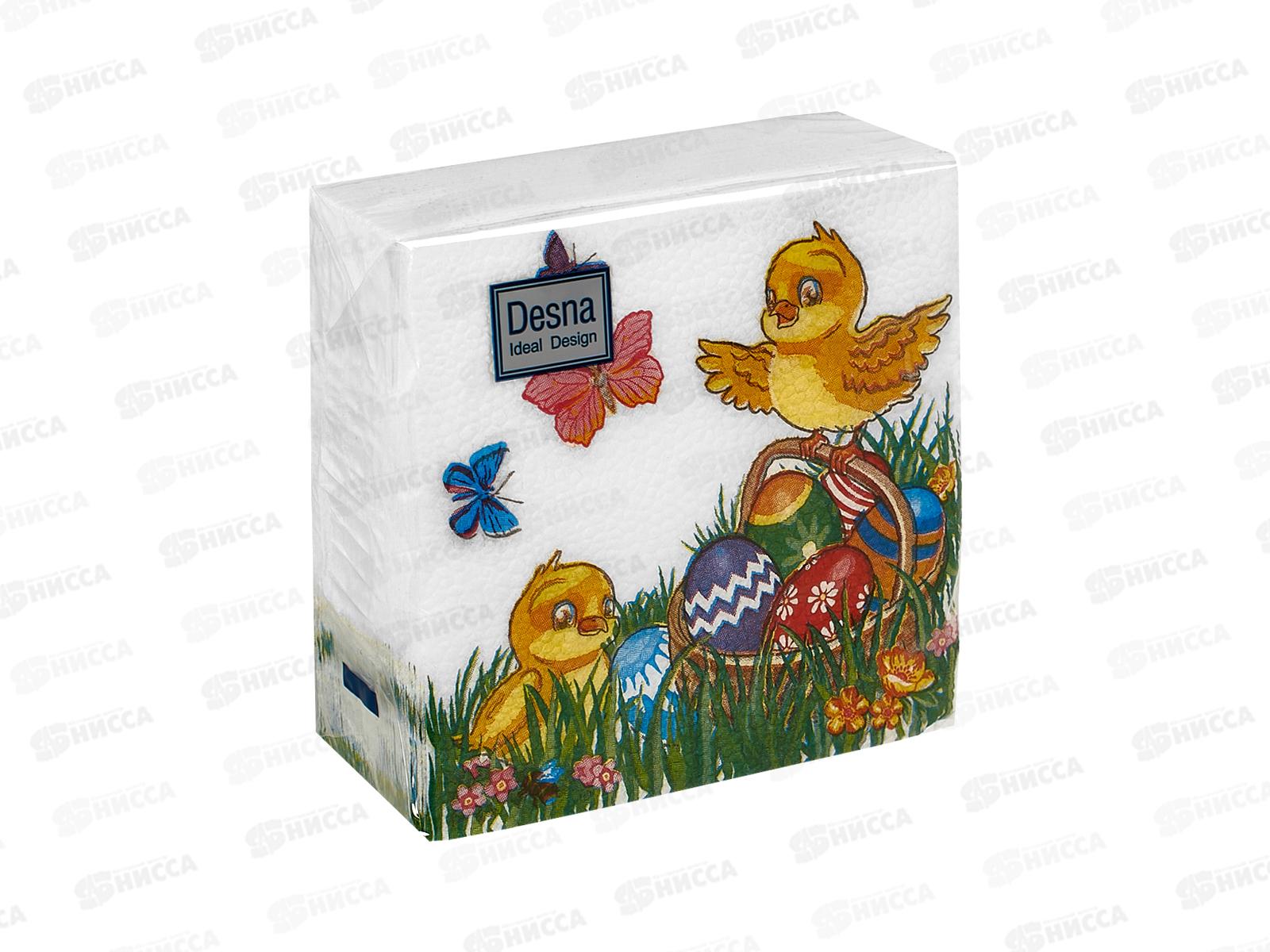 Салфетки 1сл 40л 24*24 Desna Design Цыплята, 57422 *32