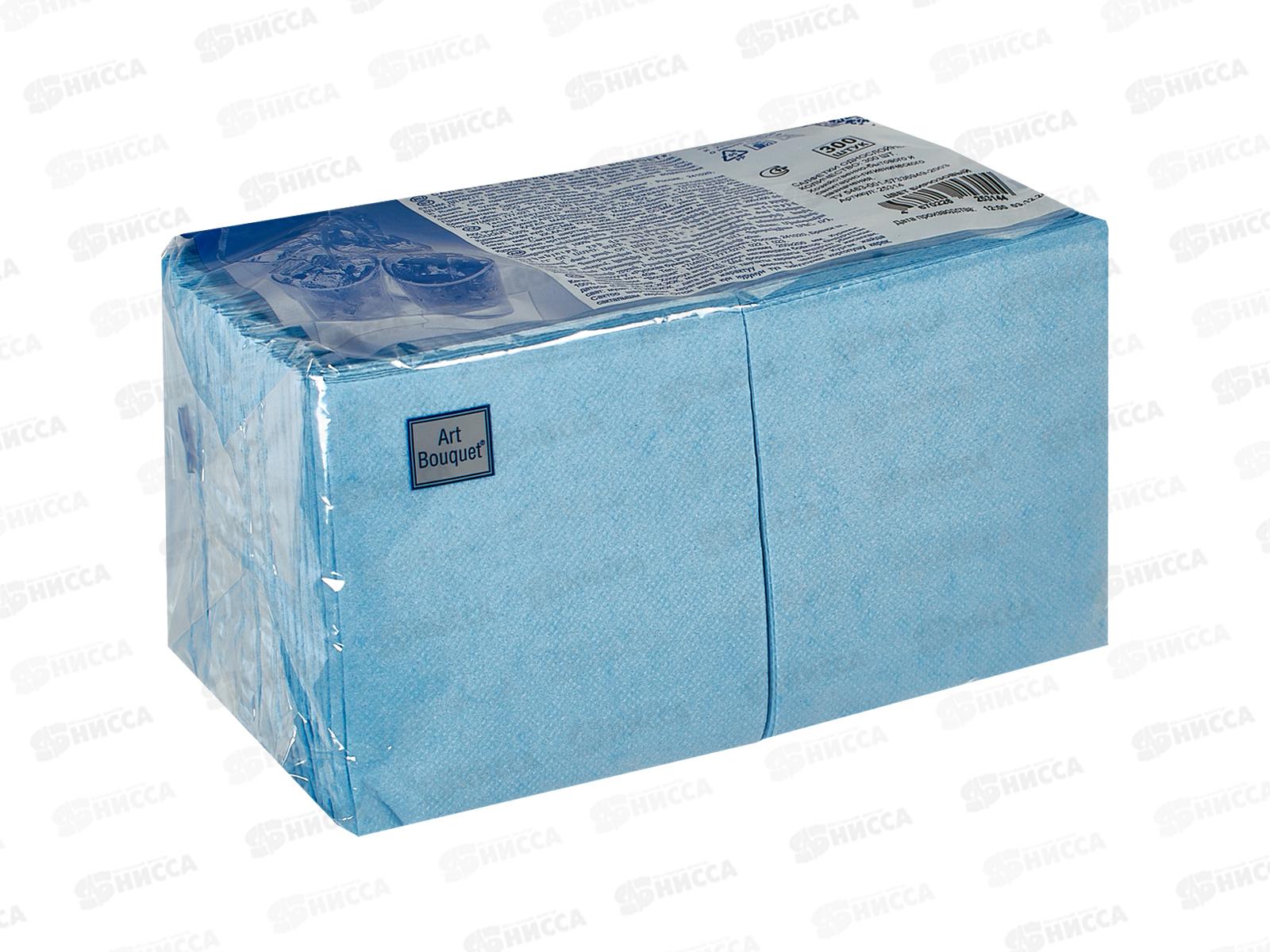 Салфетки 1 слойные 300 листов 20*20 Art Bouquet Цвет Бирюзовый 25314 *15