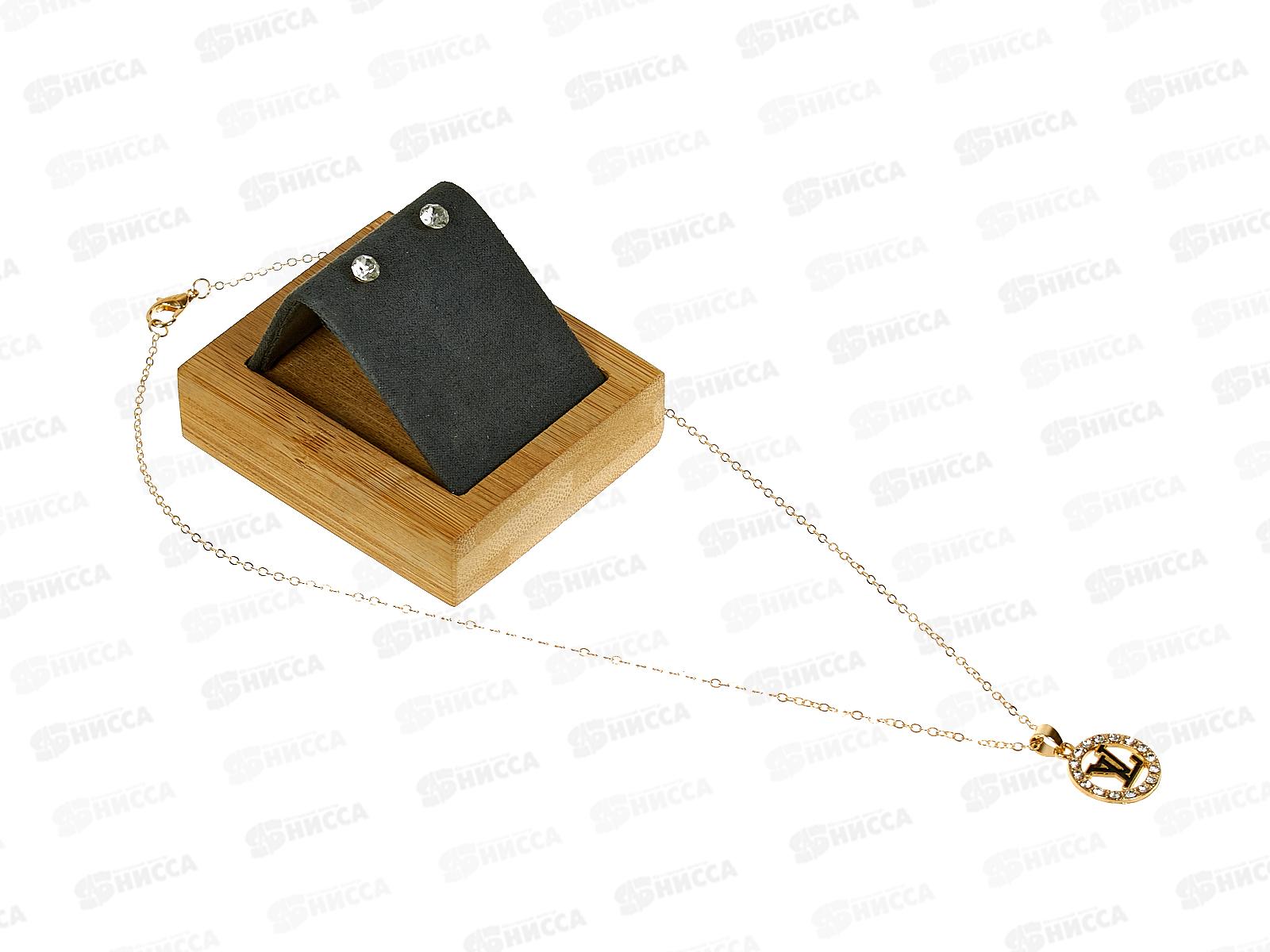 Набор бижут. цепочка с кулоном стразы+серьги №3116 в асс