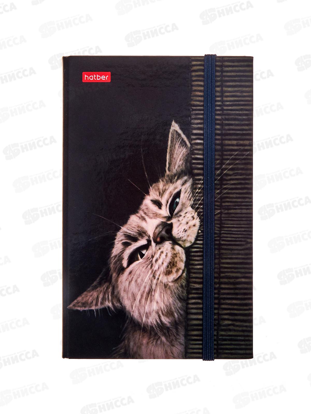 Кн.зап.Hatber А6 80-50л Мур-Мяу! греб, клапан на резинке 32861 *14