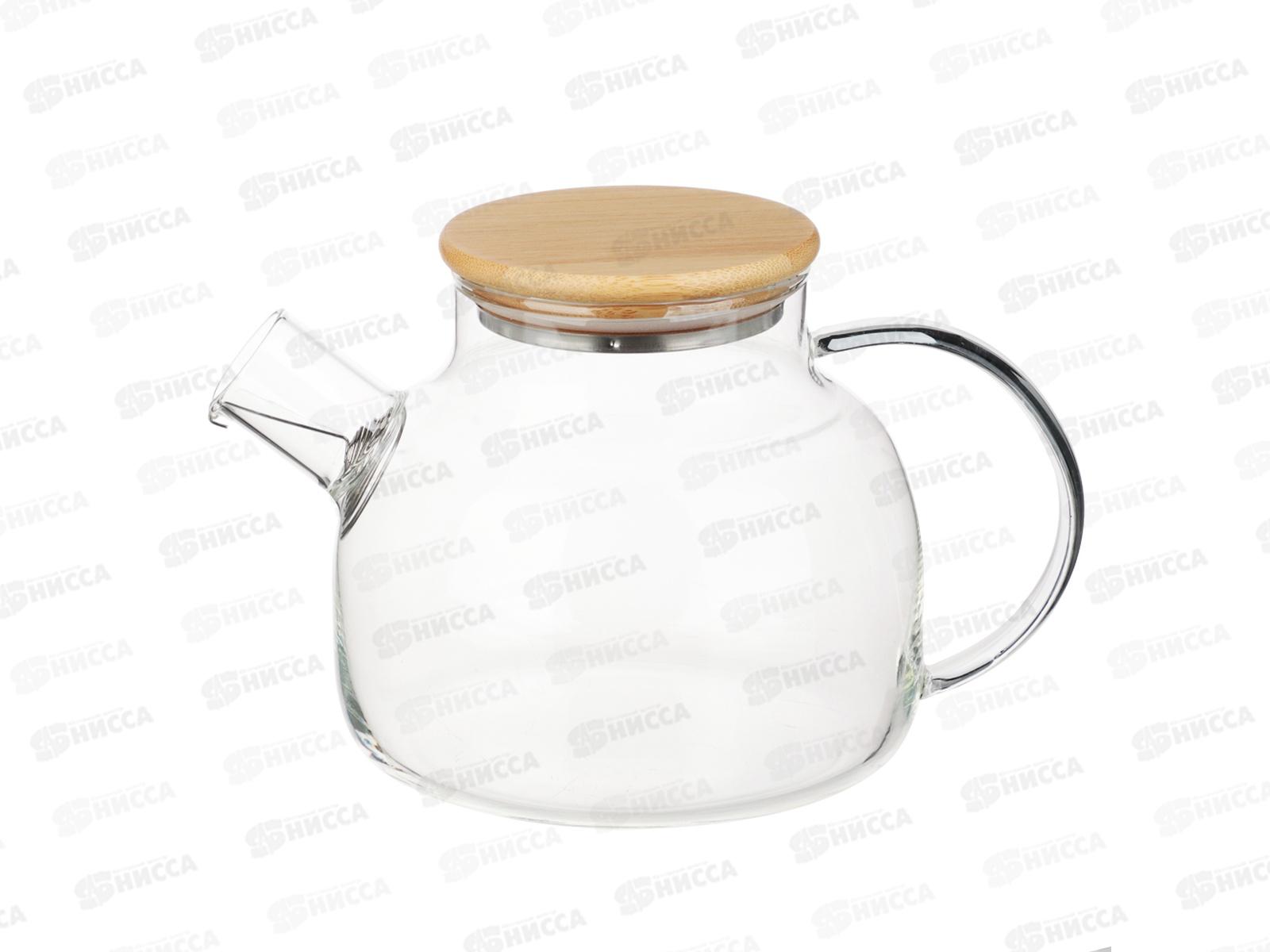 Чайник заварочный 1л Vetta металл фильтр стекло 850-227 г